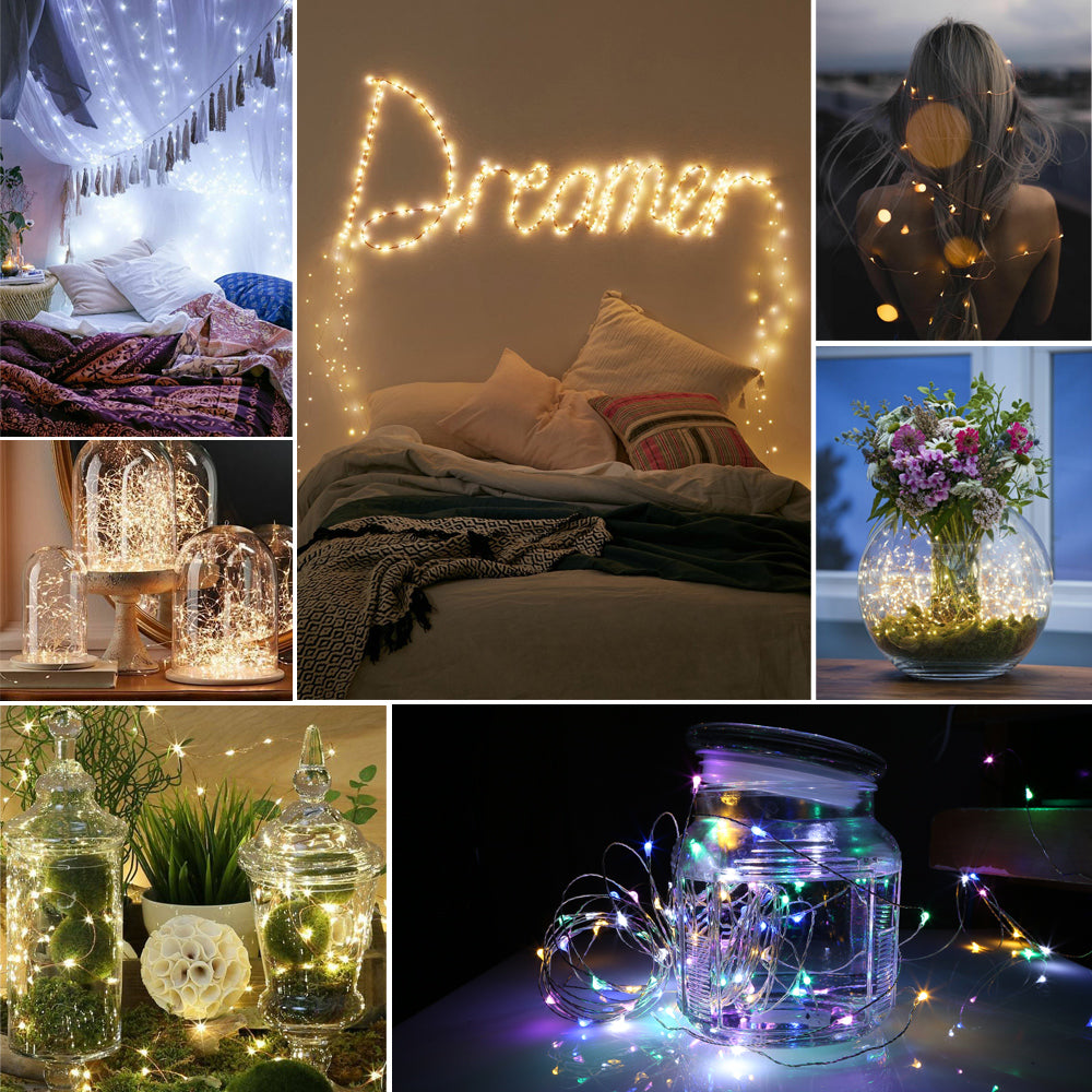 USB LED Copper Wire String Fairy Lights - Eastlakes Electronics
